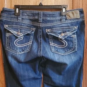 EUC Womens Silver Jeans Suki Surplus sz 16